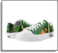 Green Lily Low Top Sneakers – ZIPZ®